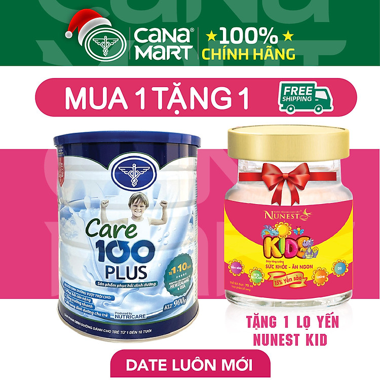 Mua Sữa bột Nutricare Care 100 Plus 900g Tin cậy Giá tốt