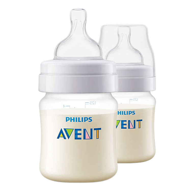 Combo 2 Bình sữa giảm đầy hơi Philips Avent SCF810/27 4oz- 125ml