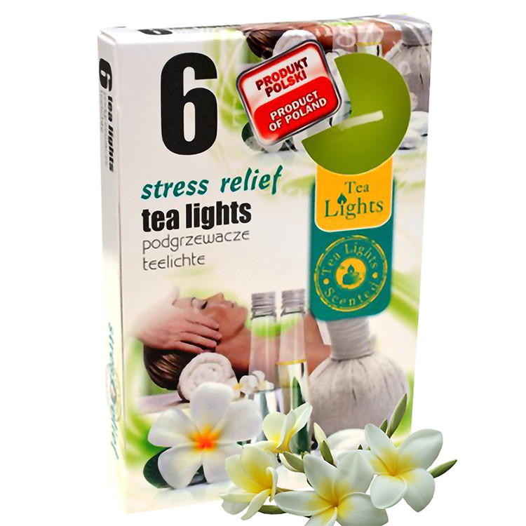 Hộp 6 nến thơm tinh dầu Tealight Admit Stress Relief QT026850 - hương hoa đại