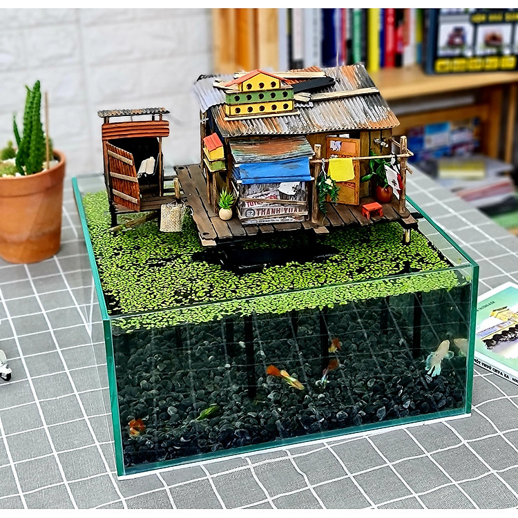 Mô Hình Gỗ DIY Xóm Nhà Sàn Chính hãng Ưu đãi - Hình ảnh 5