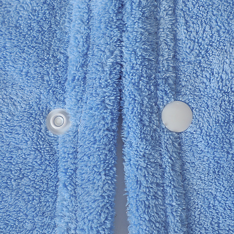 Khăn tắm cho bé lông cừu màu xanh Chính hãng Tiết kiệm - Hình ảnh 3