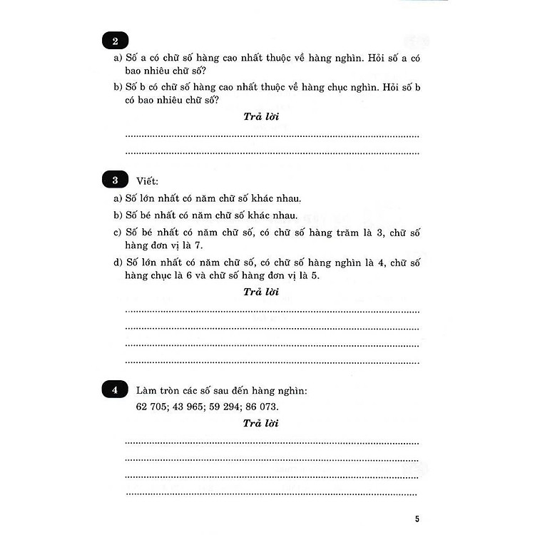 Vở Bài Tập Nâng Cao Toán Lớp 4 - Bám Sát SGK Chân Trời Sáng Tạo (Tập 1) - Ảnh 2