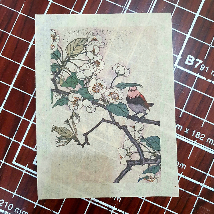 Tranh in giấy dó nguyên chất cực mỏng xuyên sáng tốt - giấy dó thủ công truyền thống Việt Nam