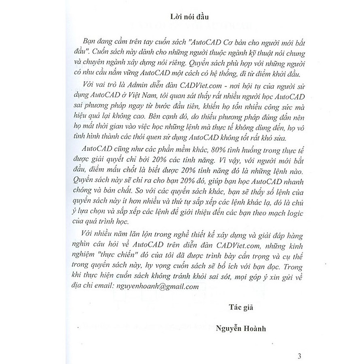 AutoCAD Cơ Bản Cho Người Mới Bắt Đầu (Dành Cho Phiên Bản AutoCAD 2009 Đến 2020) - Ảnh 3