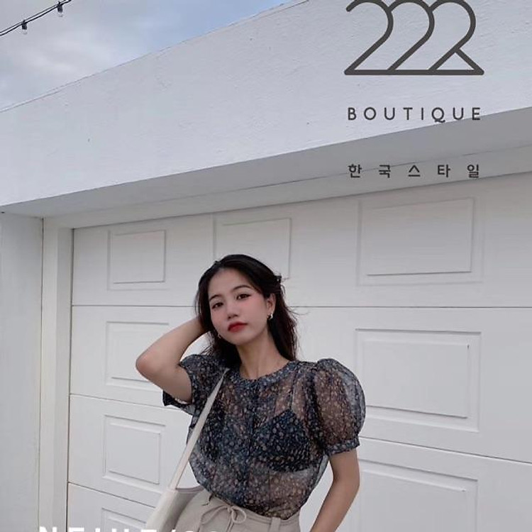 Áo lụa hoa mỏng