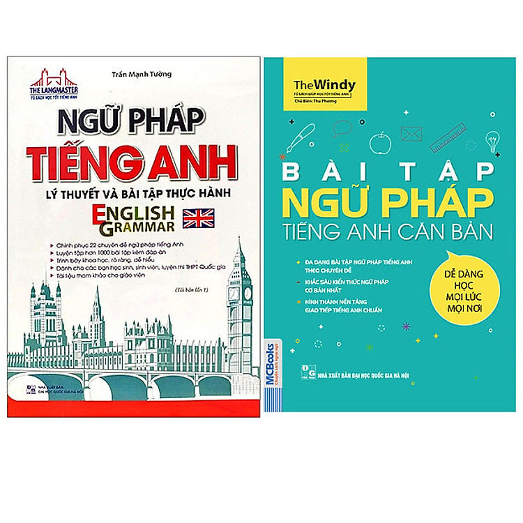 Combo Ngữ Pháp Tiếng Anh Lý Thuyết Và Bài Tập Thực Hành+Bài Tập Ngữ Pháp Tiếng Anh Căn Bản