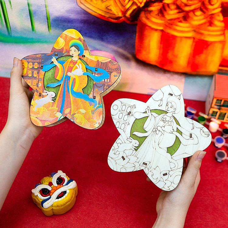 Lồng Đèn Trung Thu Gỗ Hằng Sao Chính hãng Giá rẻ - Hình ảnh 2