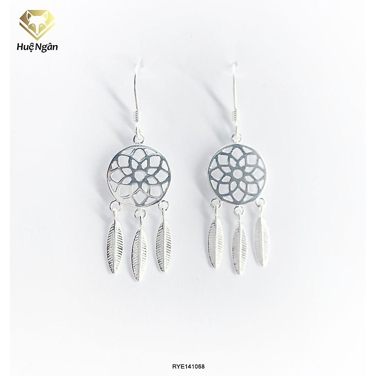 Bông tai bạc 925 Huệ Ngân - Dreamcatcher RYE141068