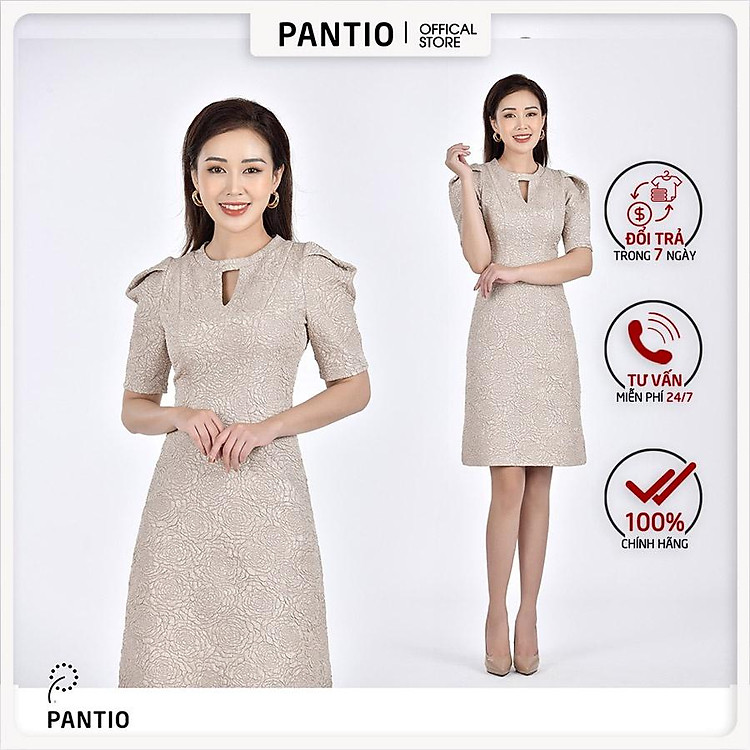 ĐẦM DẠO PHỐ Hoạ tiết trơn thời trang cao cấp FDP12942- PANTIO