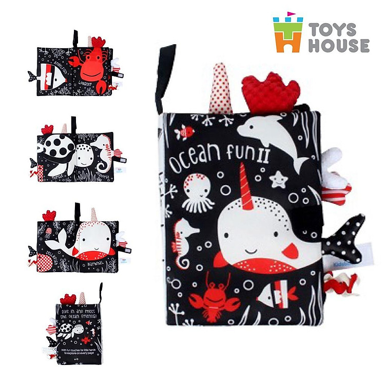 Sách vải Toyshouse cho trẻ sơ sinh Chính hãng Giá tốt - Hình ảnh 3