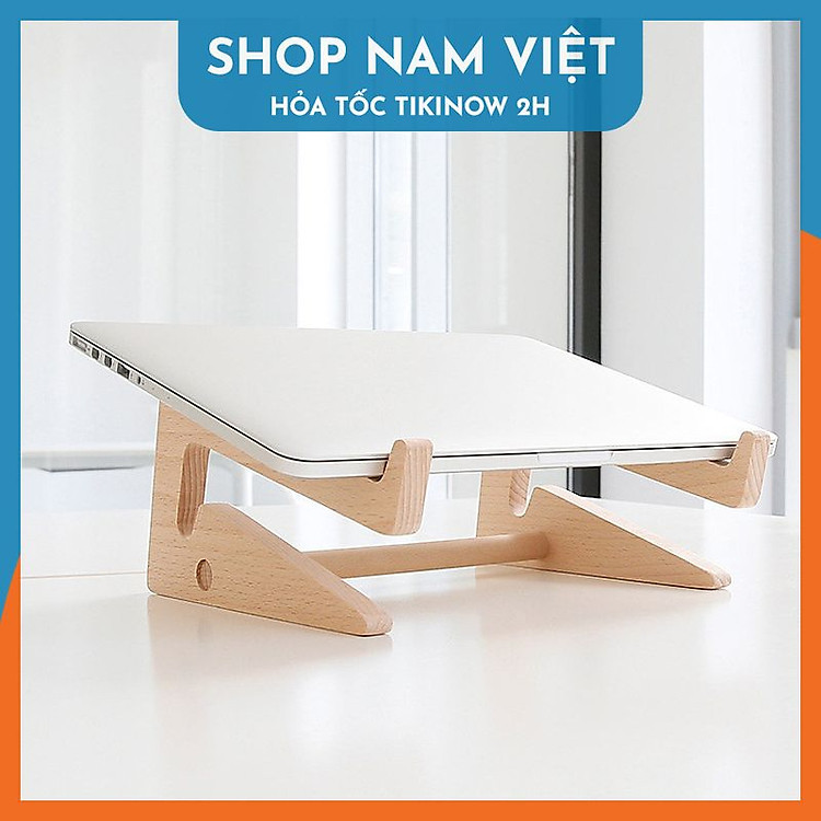 Giá Đỡ, Đế Gỗ Thông Minh Tản Nhiệt Cho Laptop, Máy Tính Bảng - Hàng Chính Hãng