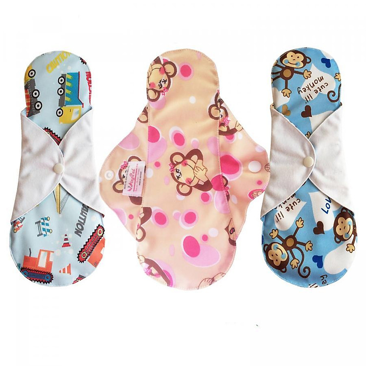 Combo 3 miếng băng vệ sinh vải WingPad - Loại ban Đêm (29cm) (màu ngẫu nhiên)