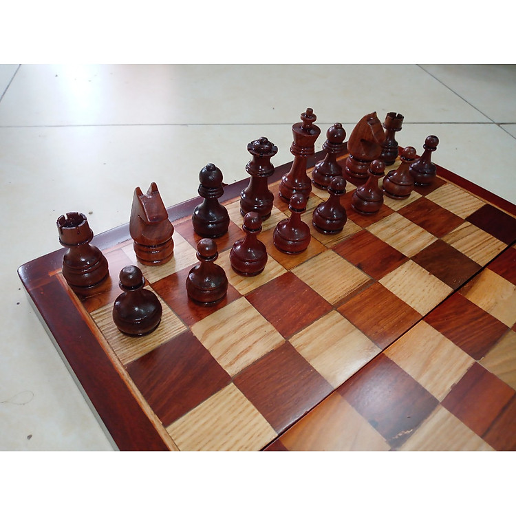 Bàn cờ vua gỗ chất lượng cao Chính hãng Giá tốt - Hình ảnh 3