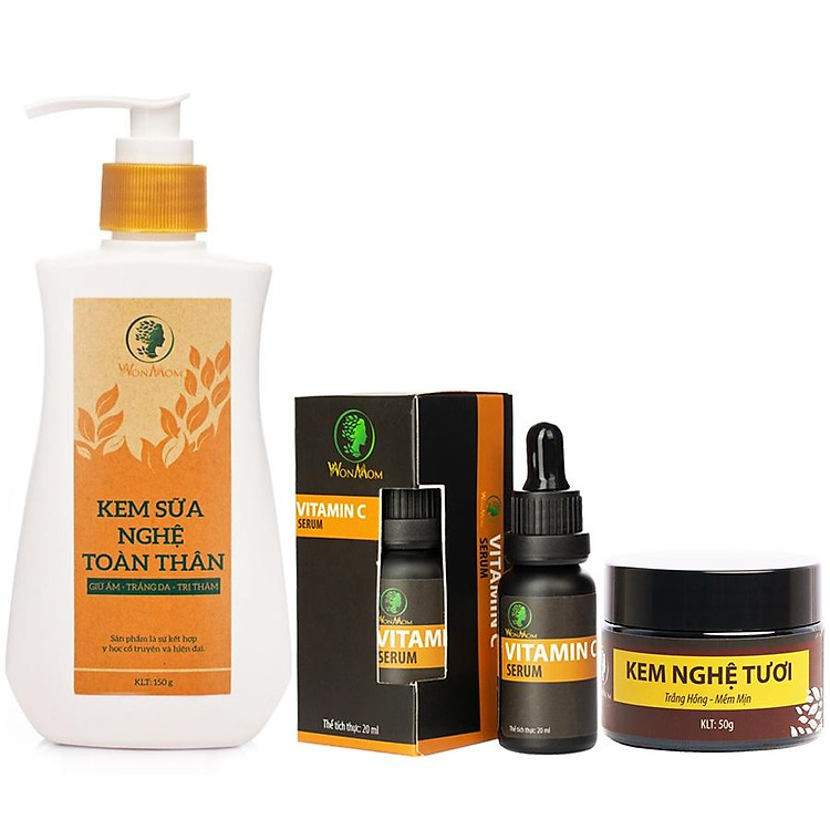 Bộ trắng da mặt và body Wonmom Ưu đãi