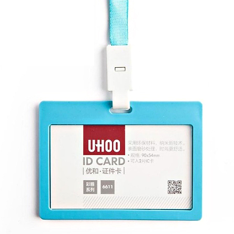 Bảng tên Uhoo Ngang 6611. (KT: 7.5cm x 10.3 cm; KT card: 9.0cm x 5.4cm)