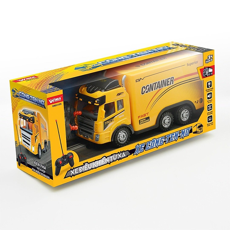 Xe Điều Khiển Duka - Công Ten Nơ DK81195 Chính hãng Giá rẻ - Hình ảnh 3