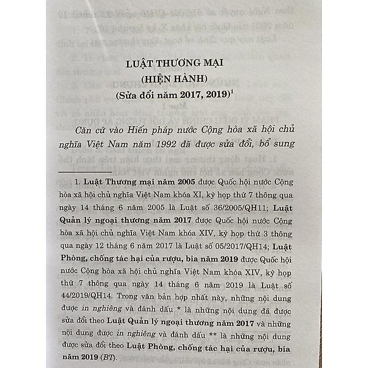 Luật Thương mại (Hiện hành) (Sửa đổi năm 2017, 2019) - Ảnh 4
