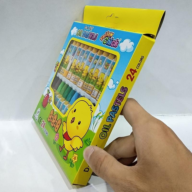 Bút Sáp Dầu Gà Vàng (24 màu) - Ảnh 4