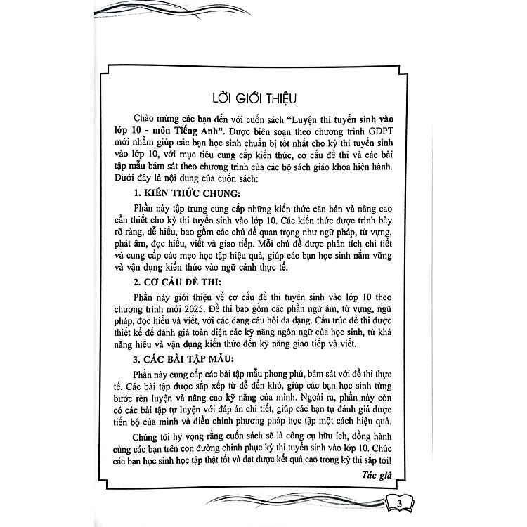 Luyện Thi Tuyển Sinh Vào Lớp 10 - Môn Tiếng Anh - Ảnh 4