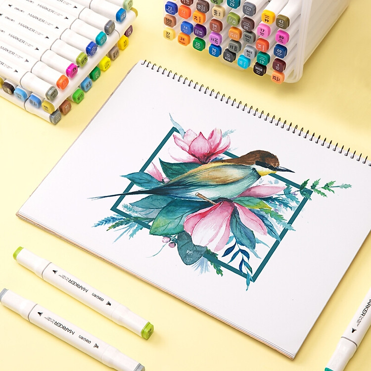 Bút Màu Marker Hai Đầu Deli 70801 (36 màu) - Ảnh 3