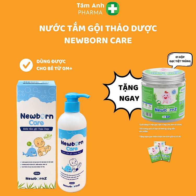 Nước Tắm Thảo Dược Cho Newborn 220ml Chính hãng Ưu đãi