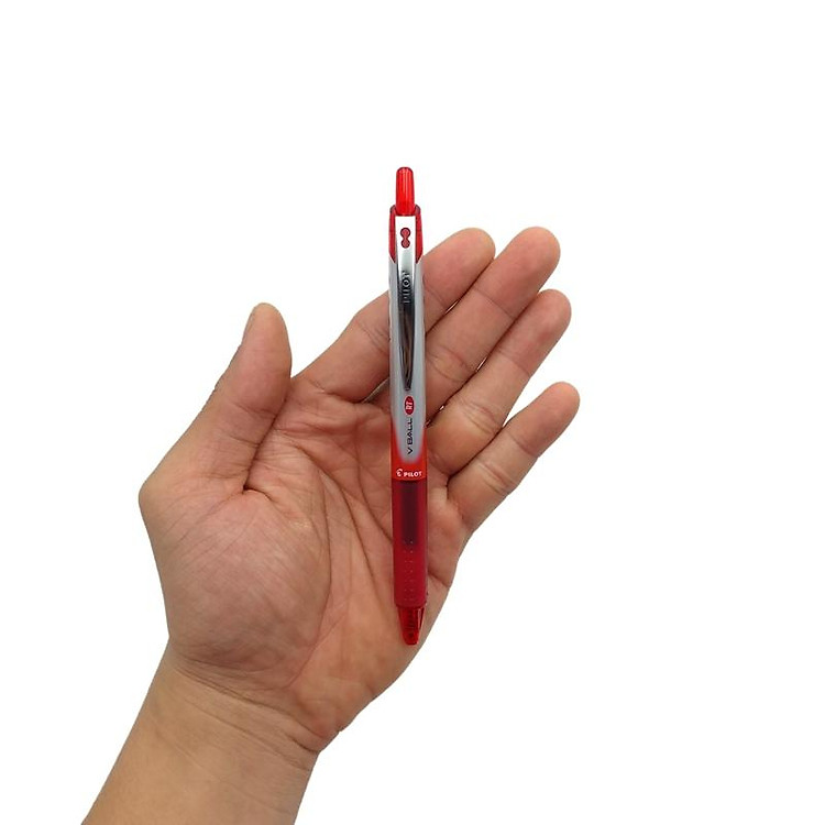 Bút Mực Nước Hi-Tech V Ball RT Pilot BLRT-VB7 - Đỏ - Ảnh 3