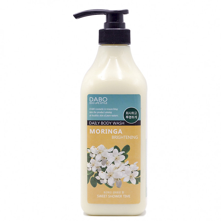 Sữa tắm hương nước hoa cao cấp sáng da Hàn Quốc Dabo Moriga (750ml) Tinh chất hoa Chùm Ngây