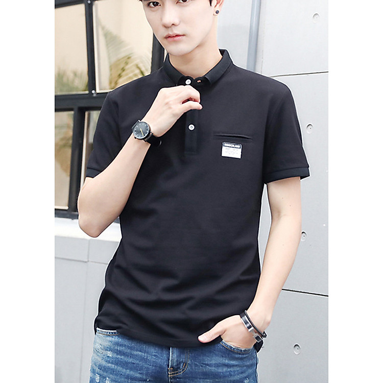 Áo thun nam cổ bẻ basic 03