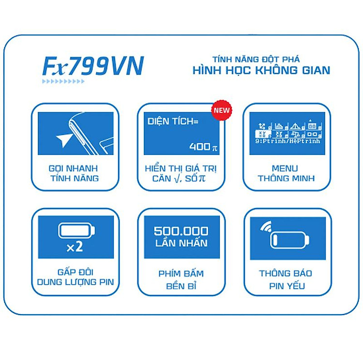 Máy Tính Khoa Học Flexio - Thiên Long Fx799VN (Màu Đen) - Ảnh 7