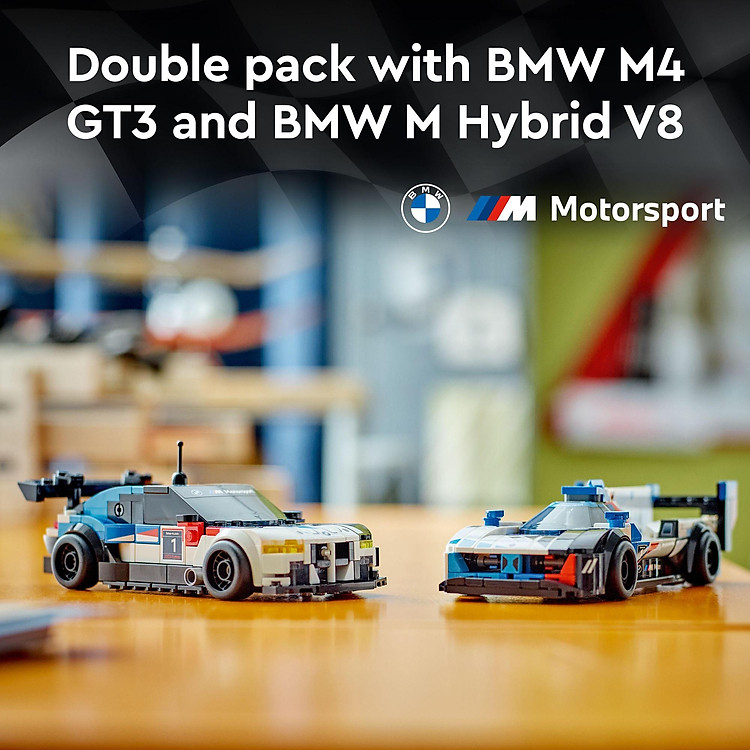 LEGO SPEED CHAMPIONS BMW M4 GT3 & V8 Chính hãng Giá rẻ - Hình ảnh 3
