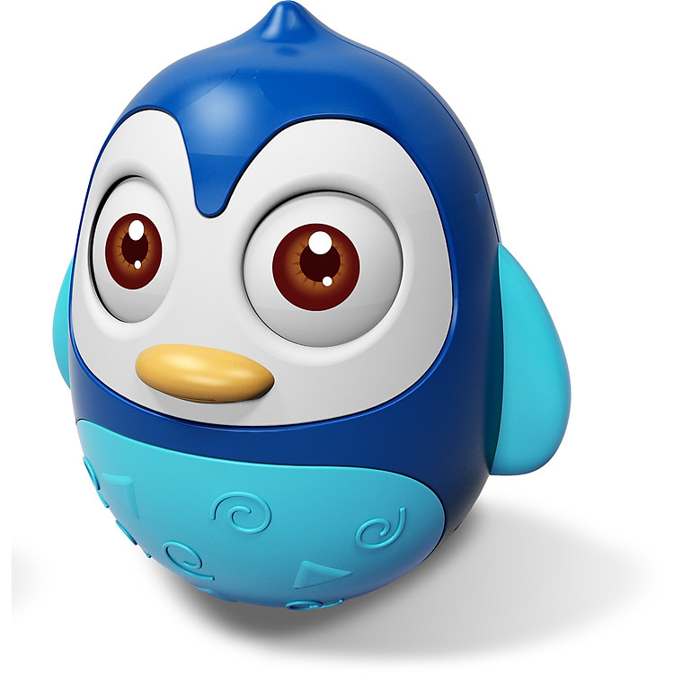 Đồ chơi lật đật chim cánh cụt xanh Huanger HE0201 (có âm thanh)