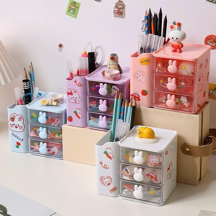Kệ Đựng Bút Đa Năng Để Bàn - Hộp Đựng Đồ Trang Điểm - Ảnh 3