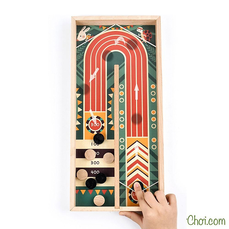 Trò chơi board game gia đình pinball bằng gỗ