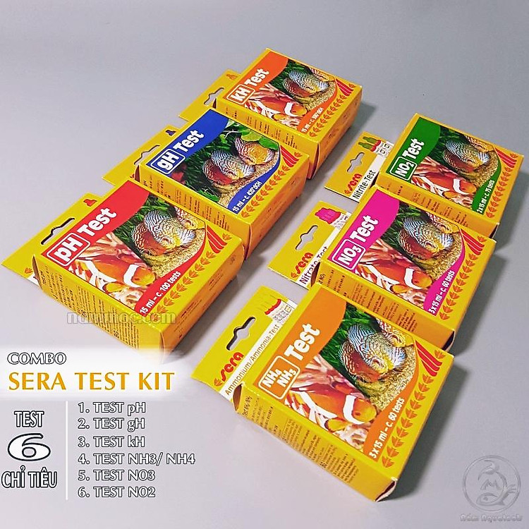 SERA Test Kit | COMBO Bộ Kit Test Nhiều Chỉ Tiêu Quan Trọng Cho Bể Cá Cảnh, Thuỷ Sinh