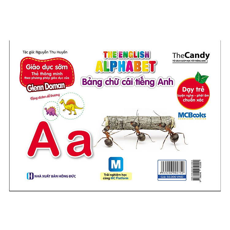 Flashcard Dạy Trẻ Theo Phương Pháp Glenn Doman - Bảng Chữ Cái Tiếng Anh (Dùng Kèm App)