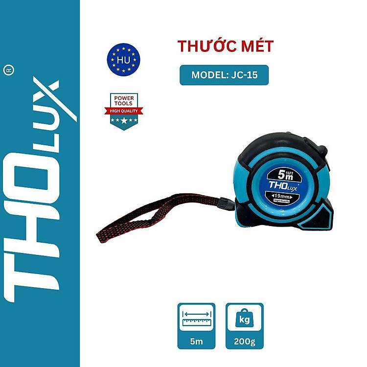Thước cuộn Tholux JC-15 thước đo, thước kéo 5m