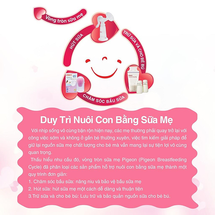 Dụng cụ hứng sữa mẹ Pigeon Uy tín Giá tốt - Hình ảnh 3