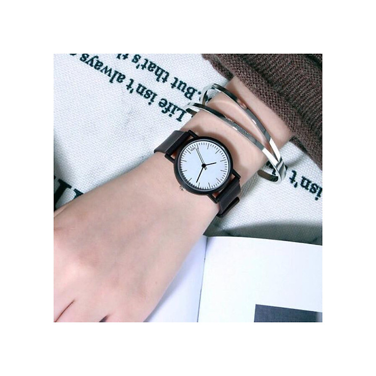 Đồng hồ nam nữ AEN mặt kim thời trang thanh lịch