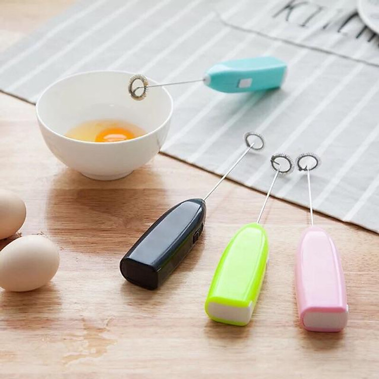 Máy Tạo Bọt Cafe Kiêm Máy Đánh Trứng Mini Bằng Pin ( Màu Ngẫu Nhiên)