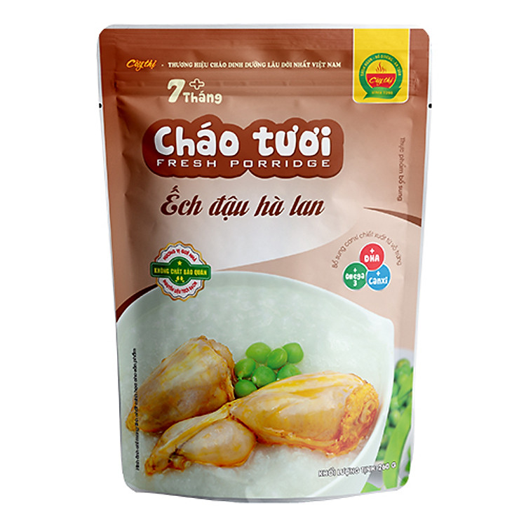 Cháo Tươi Ếch Đậu Hà Lan Cây Thị