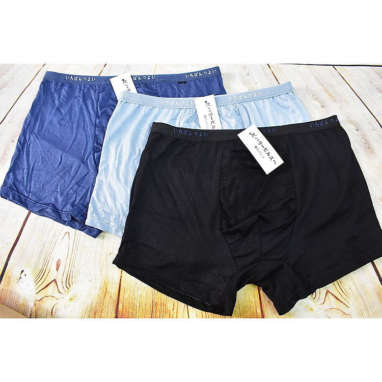 Hộp 4 Quần Lót Nam Đùi Xuất Nhật Loại không lỗ Sunzin4MJ - Màu Ngẫu Nhiên