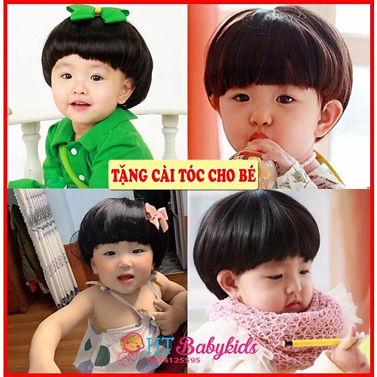 - TẶNG CÀI TÓC - Tóc Giả Cho Bé ,Bộ Tóc Giả Nguyên Đầu Dễ Thương Cho Bé Gái