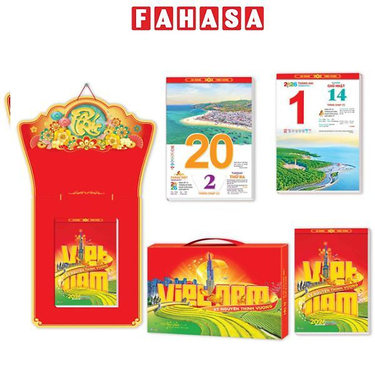 Lịch Bloc Đại Đặc Biệt 2026 - Việt Nam Kỹ Nguyên Thịnh Vượng - Phúc - Hoa Niên HN12