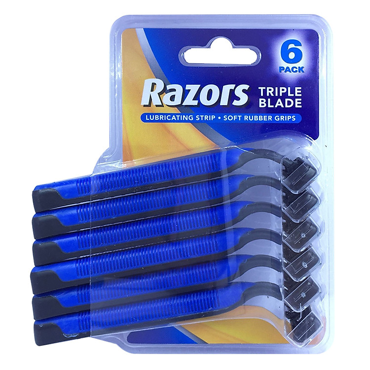 Dao Cạo Dùng Một Lần 6 Cái Dành Cho Nam Mens Disp Triple Razors 6pk Uncle Bills