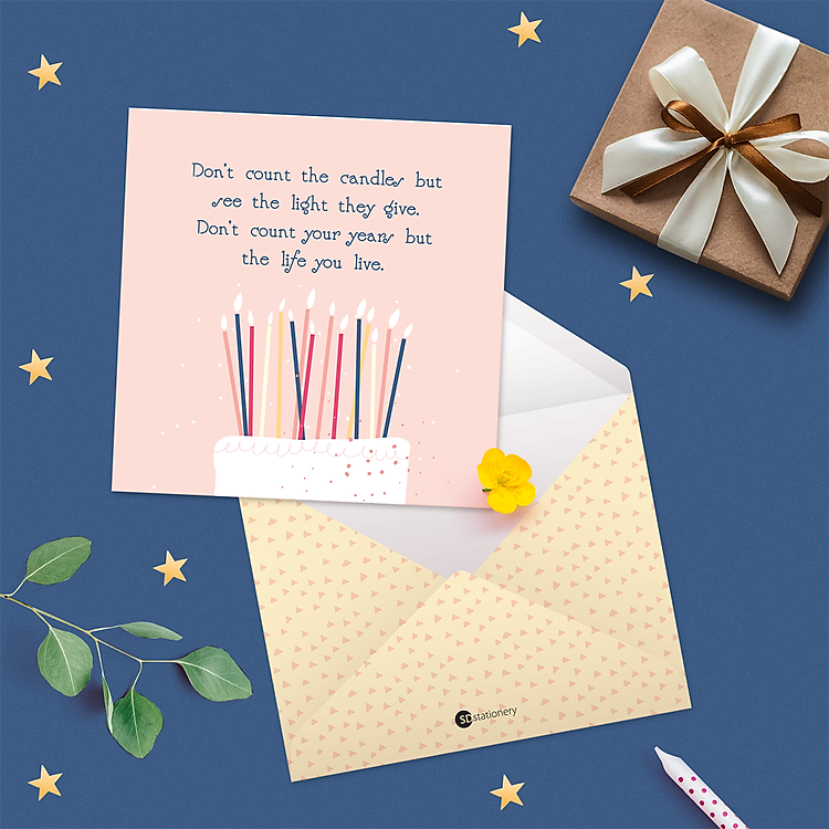 Thiệp chúc mừng sinh nhật SDstationery LOVELY DAY (12x12, 4 chiếc) - Ảnh 3