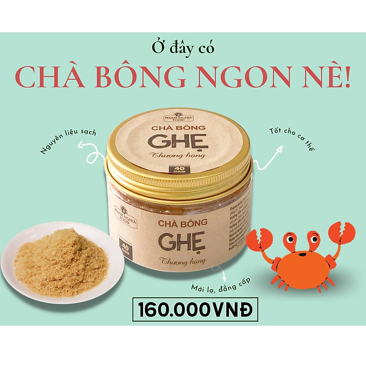 Chà bông ghẹ thượng hạng 40gr Uy tín Tiết kiệm - Hình ảnh 3