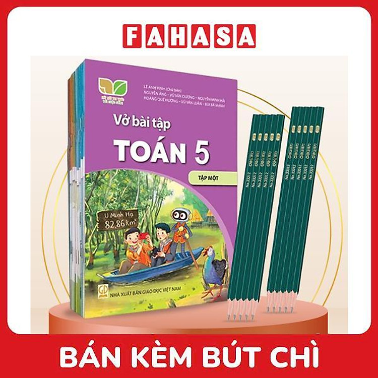 Sách Giáo Khoa Bộ Lớp 5 - Kết Nối - Sách Bài Tập (Bộ 11 Cuốn) (Không Sử + Địa) (Chuẩn) - Kèm 10 Bút Chì