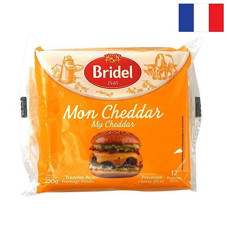 Phô Mai Lát Chedda Bridal 200g - 3228021040127