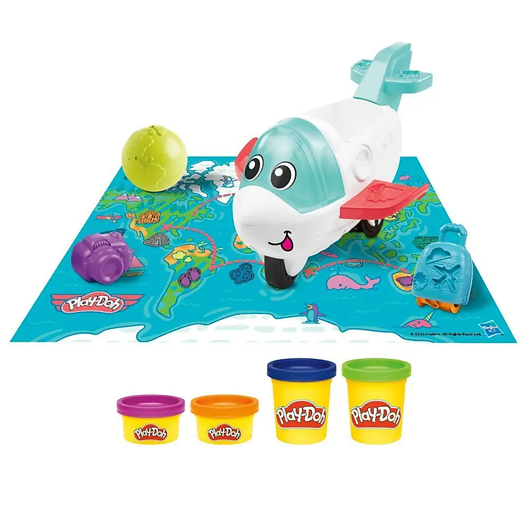 Đồ Chơi Bột Nặn Máy Bay Playdoh Chính hãng Tiết kiệm - Hình ảnh 2