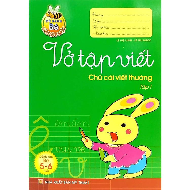 Mua tại Newshop: Bé Vào Lớp 1 - Vở Tập Viết Chữ Cái Viết Thường Tập 1